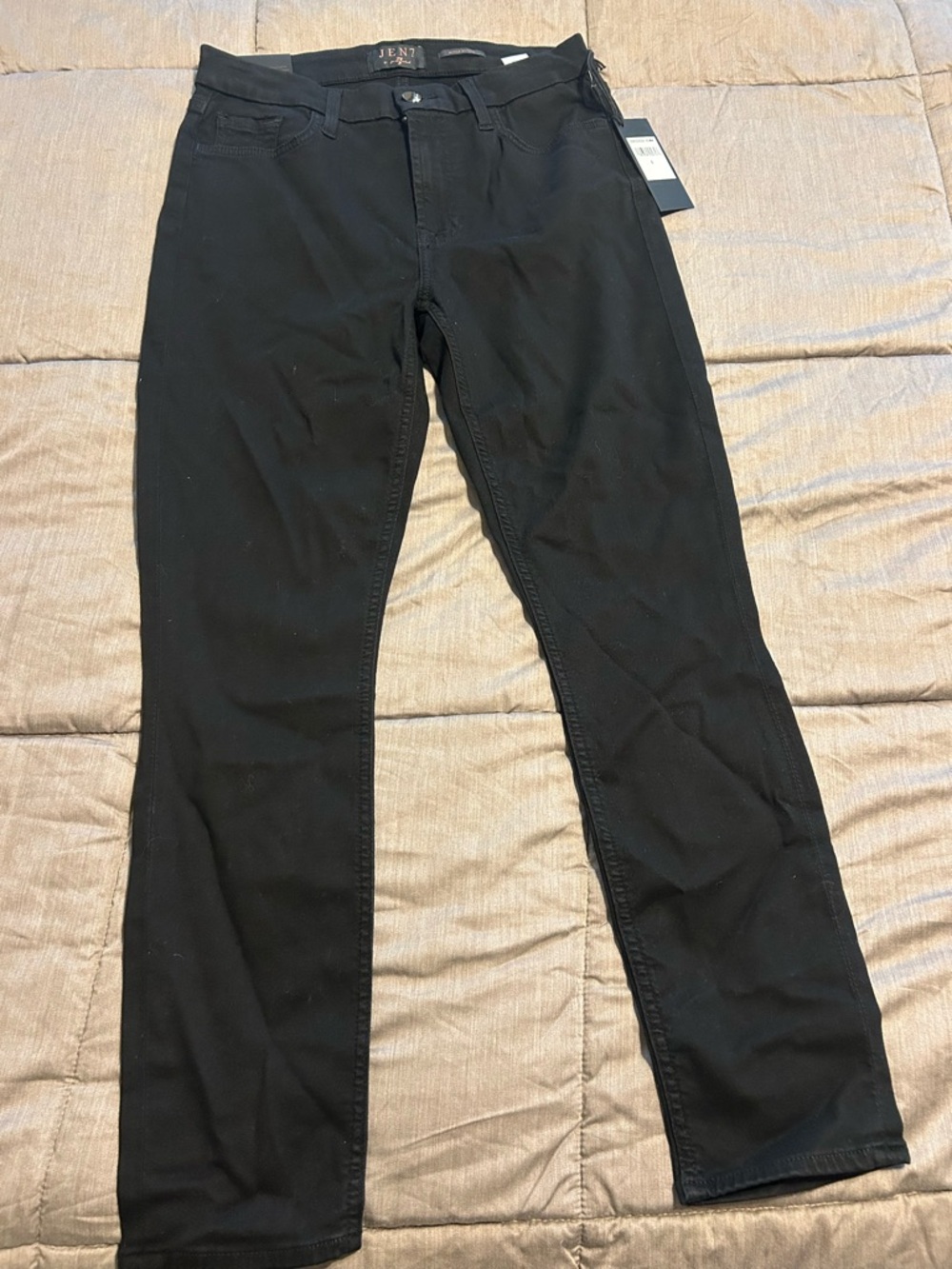 NWT 7 for All Mankind Jen7 Black Ankle Skinny Pants Jeans Sz 6